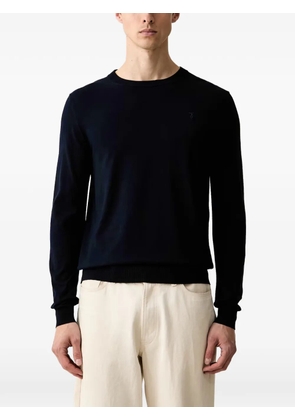 Trussardi logo-embroidered crew-neck sweater - Blue