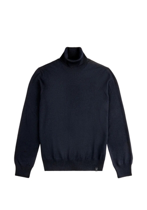 Fay roll-neck ribbed-trim sweater - Blue