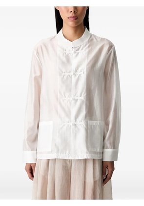 VICOLO frog-fastening shirt - White