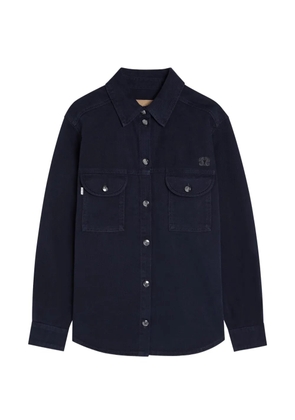 Blazé Milano Berber logo-embroidered denim shirt - Blue