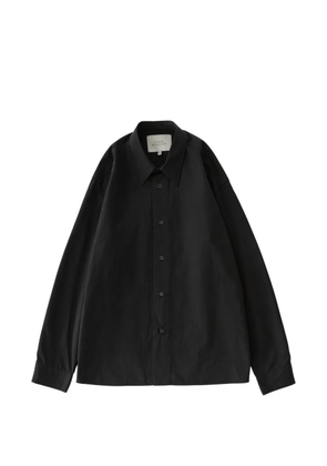 Studio Nicholson Hal sanded-cotton shirt - Black