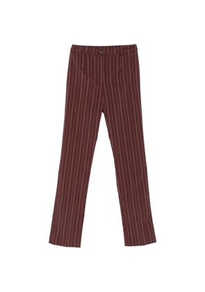 Patrizia Pepe pinstripe tailored trousers - Brown