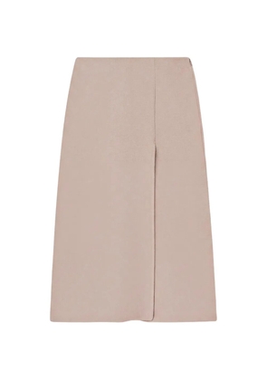 Fedeli front-slit midi skirt - Neutrals