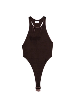 THE ANDAMANE Fonda halterneck bodysuit - Brown