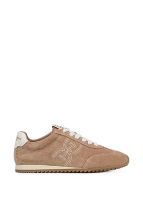 Sam Edelman Isella logo-embroidered lace-up sneakers - Neutrals