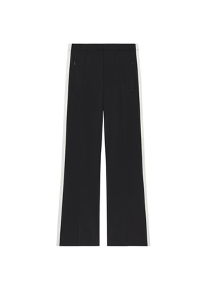 Courrèges side-stripe pintuck track pants - Black