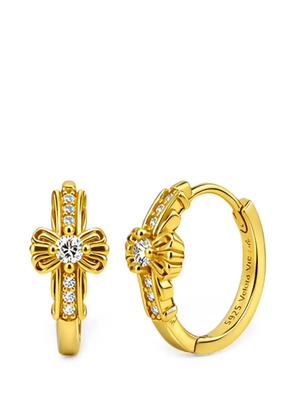Velora Vie Celestine cross-motif earrings - Gold