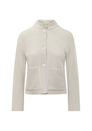 Gran Sasso button-up patch-pocket cardigan - White