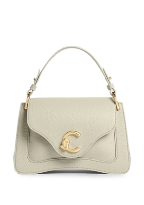 Coccinelle small C-me logo-plaque tote bag - Neutrals