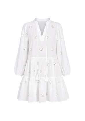 Seafolly broderie-anglaise mini dress - White