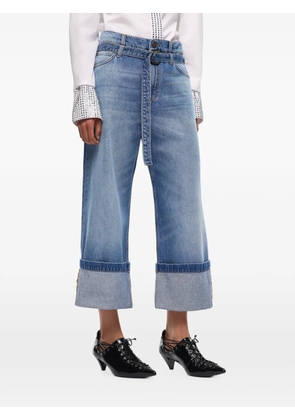 PINKO belted turned-up jeans - Blue