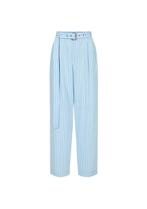 Iceberg pinstripe belted trousers - Blue