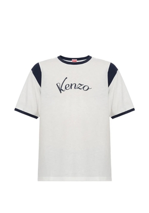 Kenzo Varsity cotton T-shirt - Neutrals