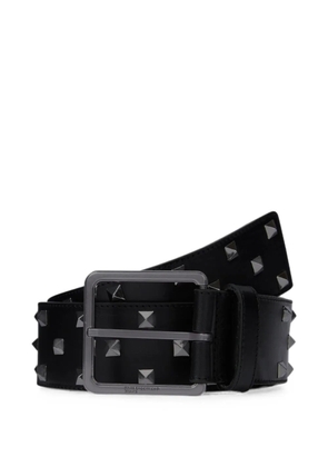 Karl Lagerfeld Jeans leather stud belt - Black