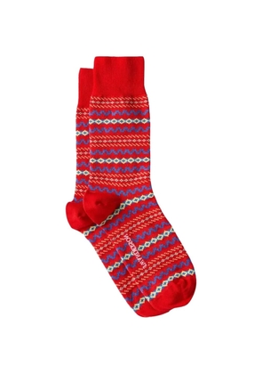 JW Anderson fair isle-knit socks - Red