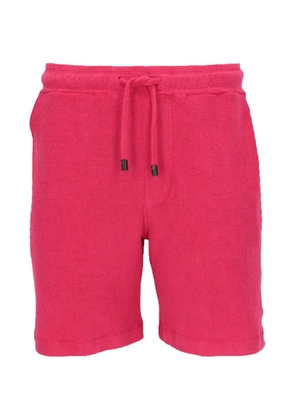 Isaia drawstring terry-cloth shorts - Pink