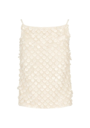 P.A.R.O.S.H. sequin-embellished top - White