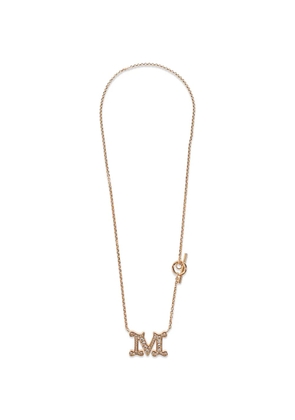 Max Mara Stilla crystal-embellished necklace - Pink