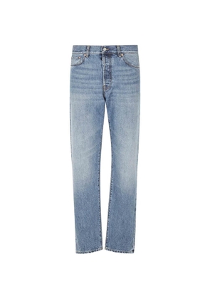 Department 5 washed straight-leg denim jeans - Blue