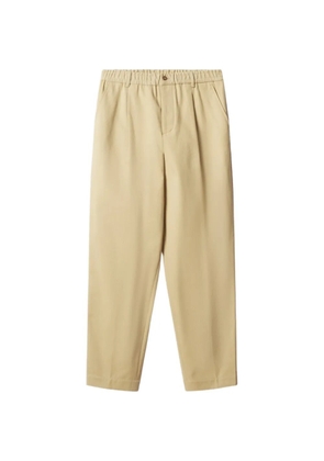 Maison Kitsuné pleated elasticated-waistband trousers - Neutrals