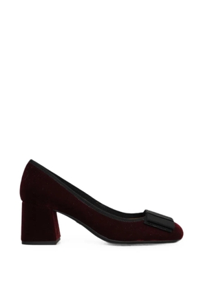 Roberto Festa Ery bow-detail block-heel pumps - Red