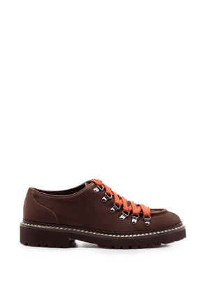 Doucal's hiking-style lace-up shoes - Brown