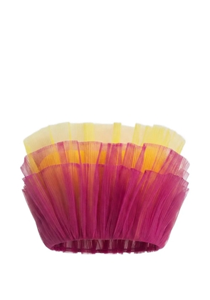 Gemy Maalouf ruffled strapless top - Pink