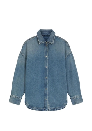 BOSS oversize-fit shirt in rigid denim - Blue