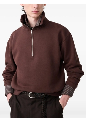 Studio Nicholson Thalen half-zip sweatshirt - Brown
