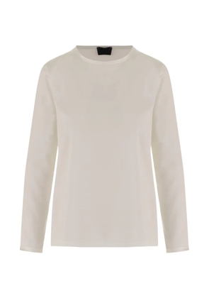F.It long-sleeve crew-neck sweater - White