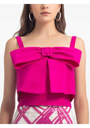 Gemy Maalouf bow-detail top - Pink