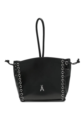 Patrizia Pepe lace-up leather clutch bags - Black