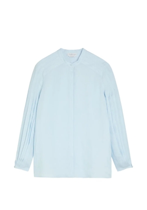 Gabriela Hearst Laetitia pleated long-sleeve shirt - Blue