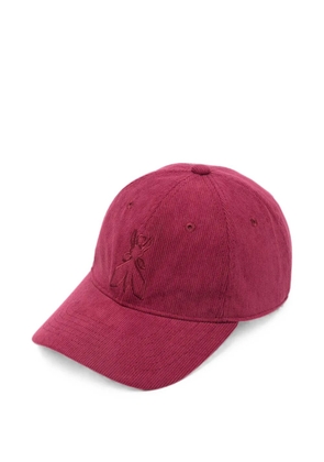 Patrizia Pepe corduroy baseball cap - Red