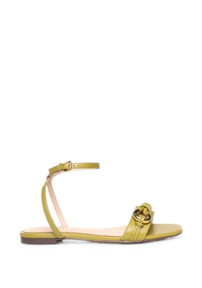 Coccinelle knotted buckle-detail sandals - Green