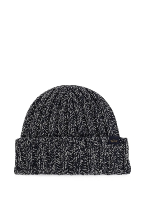 Paul & Shark ribbed-knit beanie hat - Blue