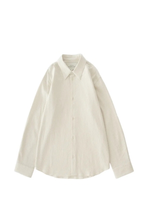 Studio Nicholson View seersucker striped shirt - Neutrals