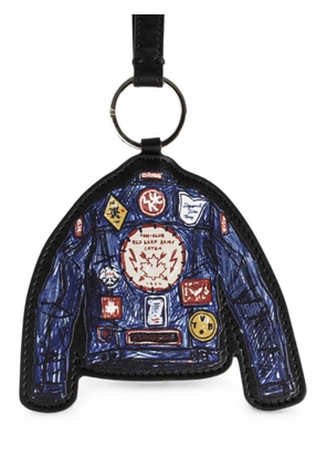 DSQUARED2 jacket-patch leather keyring - Blue