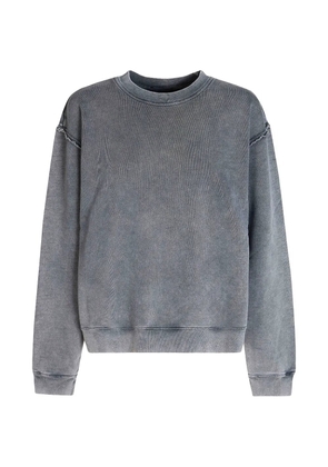 Haikure faded rear-slit sweatshirt - Grey