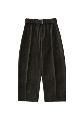 Studio Nicholson Vital pinstripe-pattern trousers - Green