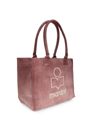 ISABEL MARANT small Yenky logo-embroidered tote bag - Pink