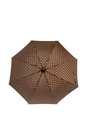 Moschino monogram-print umbrella - Brown