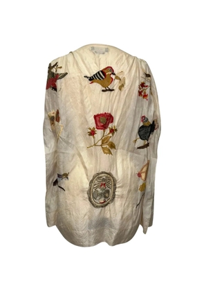 Isabel Marant Vintage embroidered boat-neck blouse - Neutrals