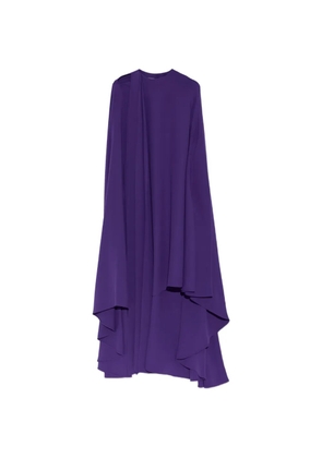Balenciaga cape dress in purple