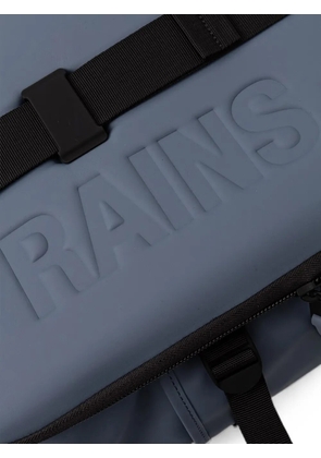 Rains logo-embossed roll-top backpack - Blue