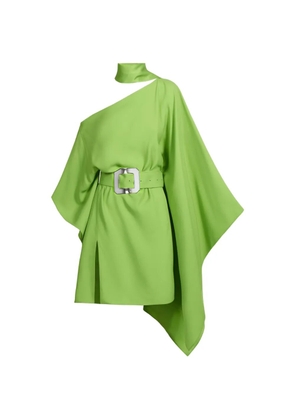 Taller Marmo Taylor belted kaftan mini dress - Green