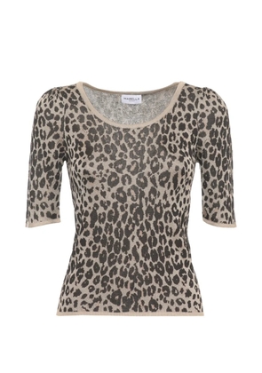 Marella leopard-print T-shirt - Neutrals