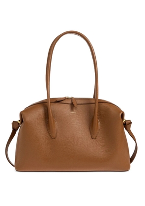Yuzefi Hazel Brioche Duffle leather tote bag - Brown