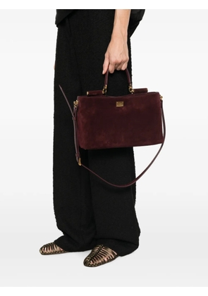Dolce & Gabbana Vittoria logo-plaque tote bag - Red