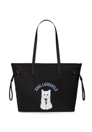 Karl Lagerfeld Ikon Choupette tote bag - Black
